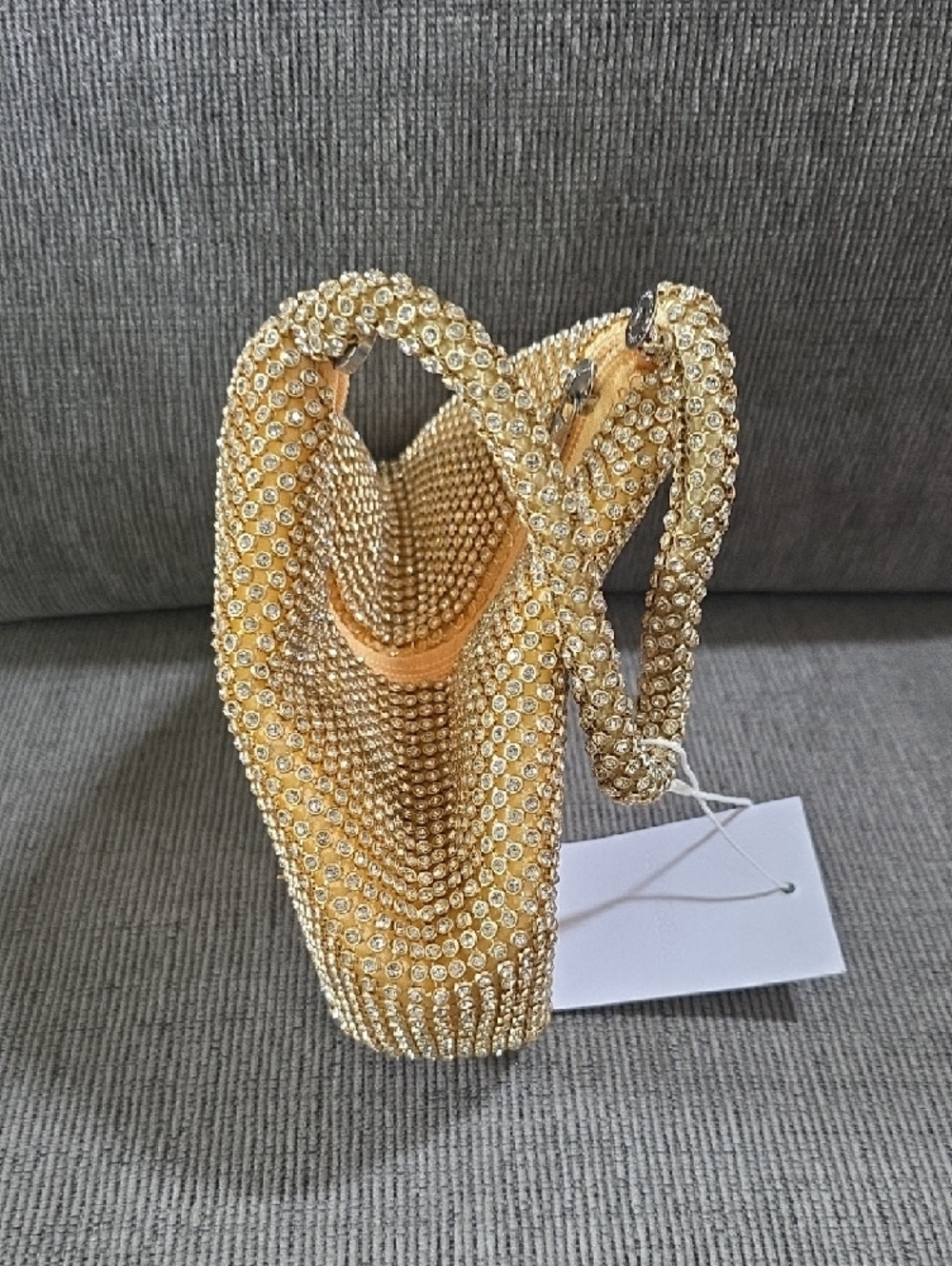 Babeyond Gold Crystal-Embellished Evening Bag, NWT, Prom Or Wedding - Picture 4 of 14